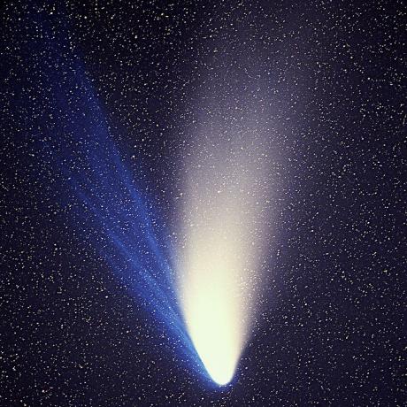1997年4月4日的海尔波普彗星，这是网络上广泛流传的“标准照”