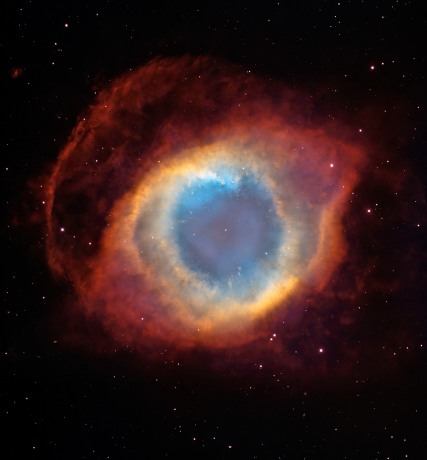 2004年12月16日，HST拍摄到的“上帝之眼”NGC 7293。